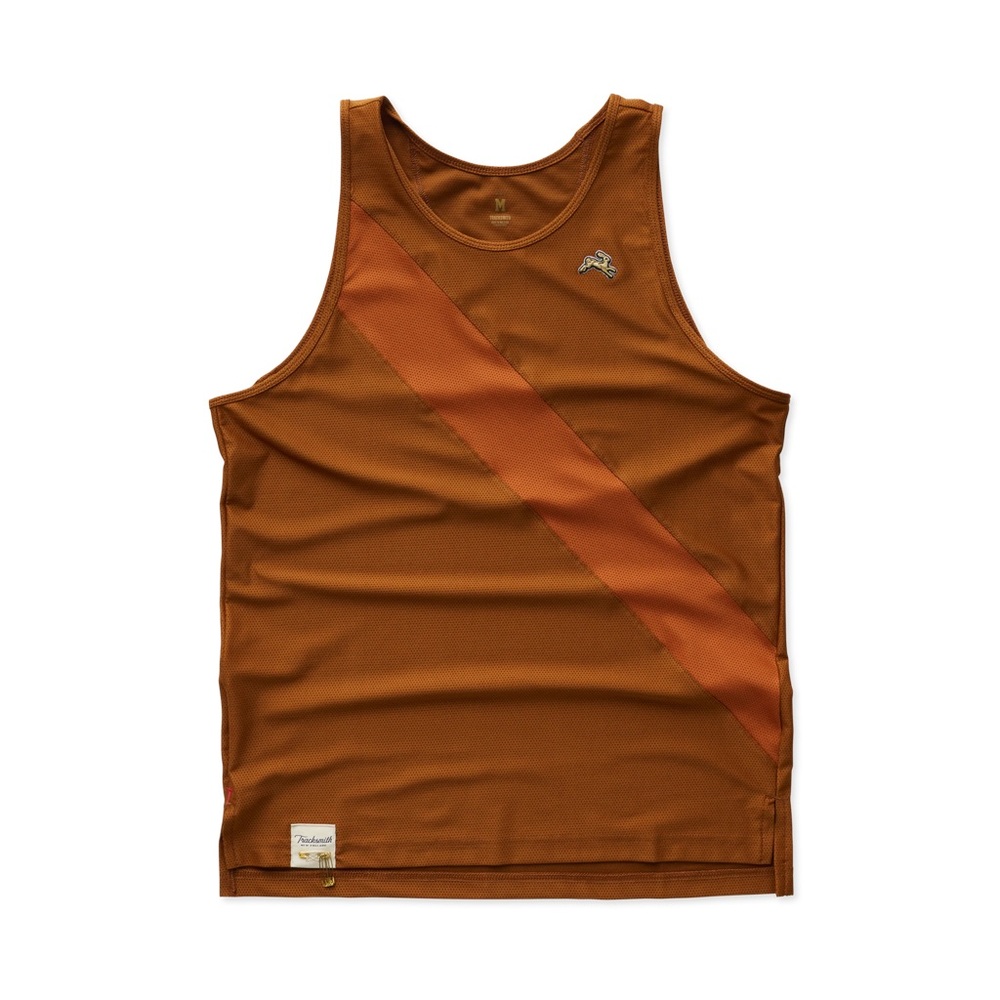 NWOT Tracksmith Van Cortlandt Singlet Medium Caramel/Brick Red
